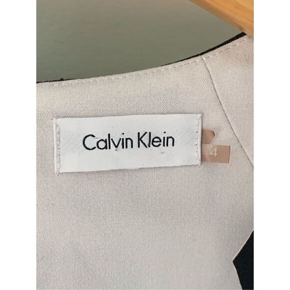 Calvin Klein Side Ruched Cap Sleeve Classic Black Mini Sheath Dress - Picture 12 of 12